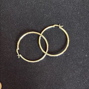 Elegant Sterling Silver Hoop Earrings